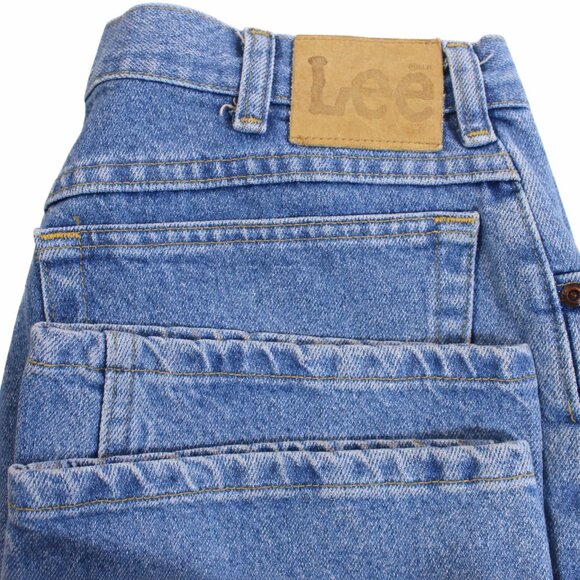 Lee Other - Lee Mens 34x30 Jeans Regular Fit Straight Leg Blue Medium Wash Denim